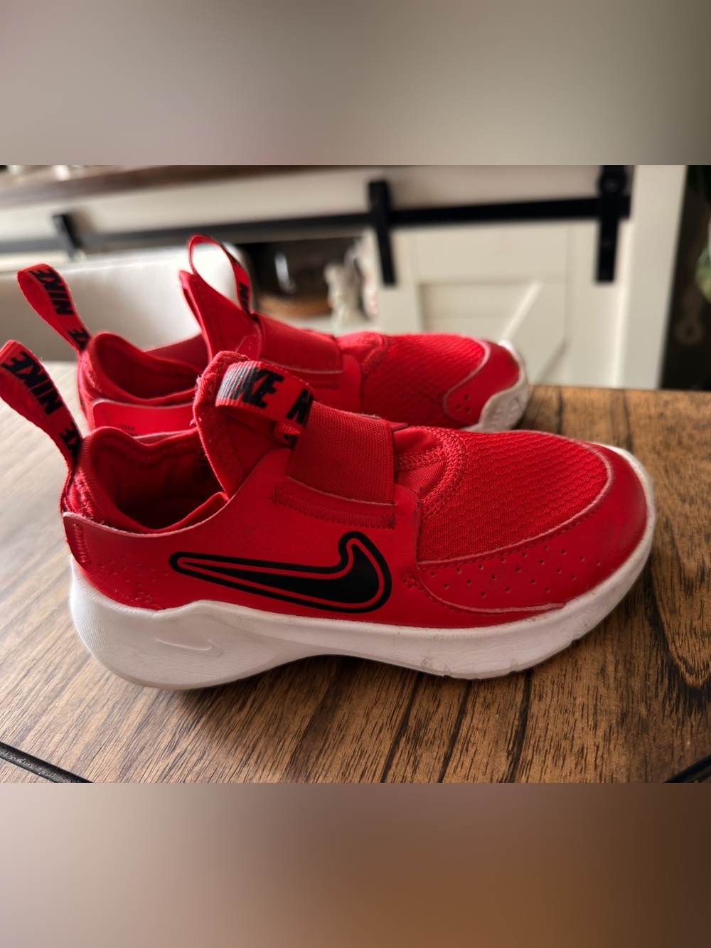 Nike Flex Runner 3 Boys' "University Red/Black" Running Shoe size 10C